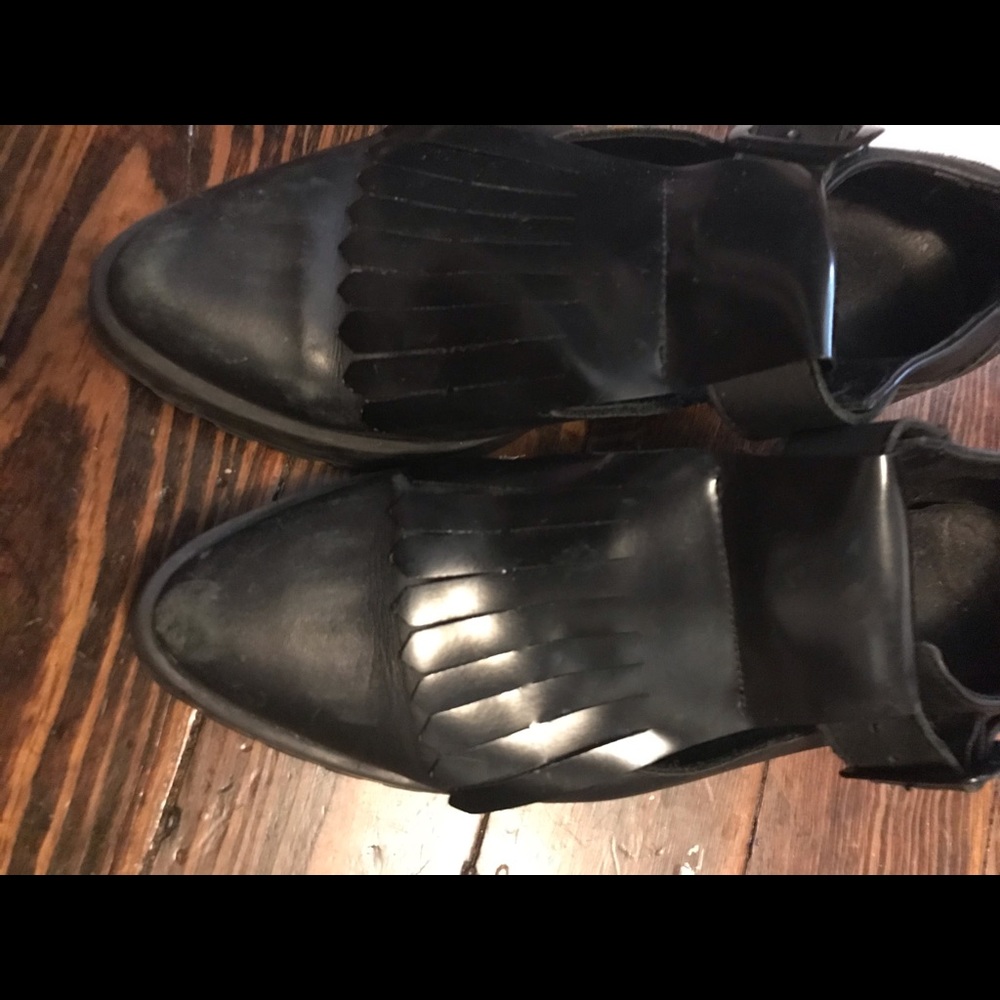 Miista black old school golf type shoes